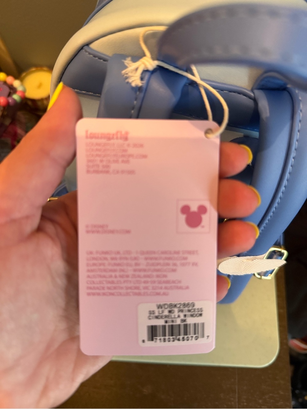 Disney x Loungefly Cinderella Pumpkin Carriage Mini Backpack - Light Blue - Picture 7 of 8